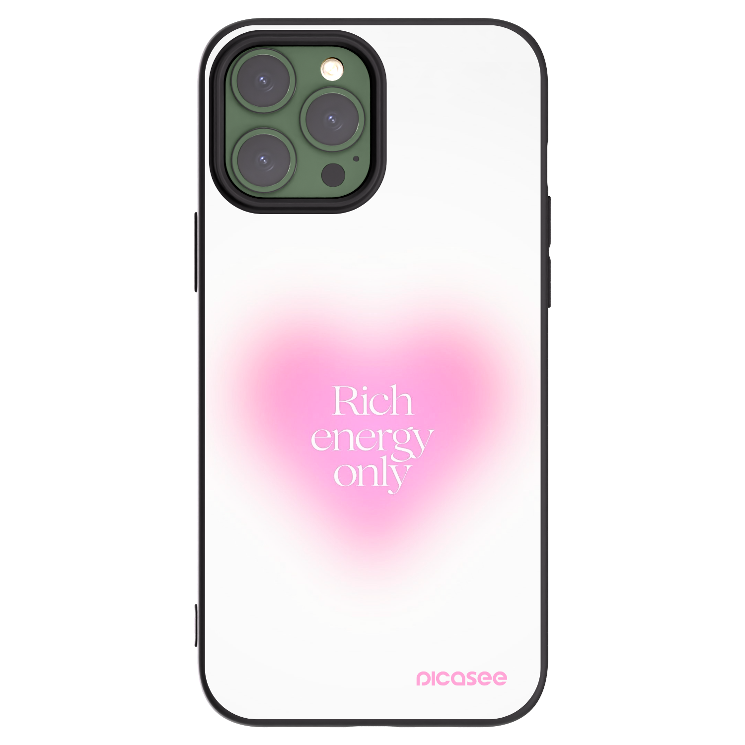 Picasee husă neagră din silicon pentru Apple iPhone 13 Pro Max - Rich Energy