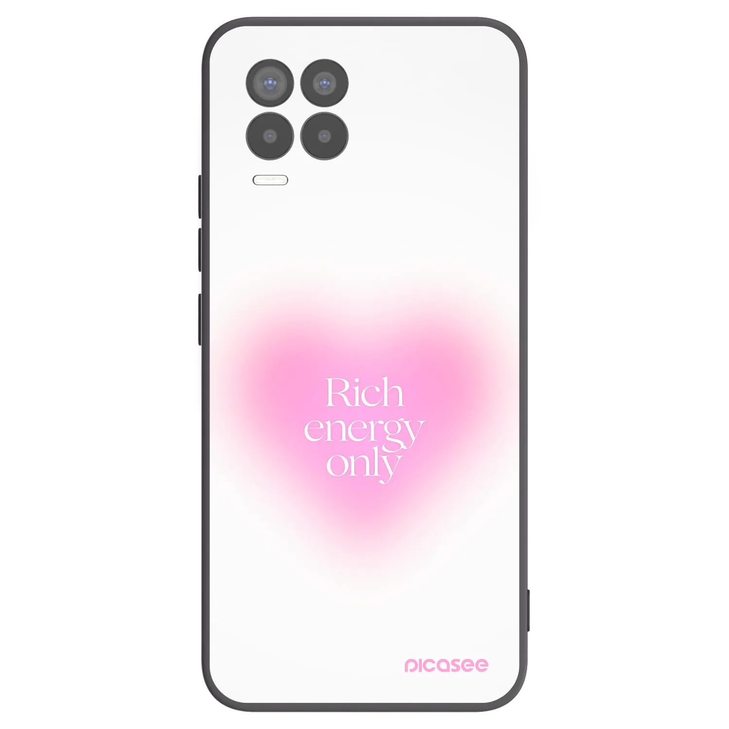 Picasee husă neagră din silicon pentru Realme 8 4G - Rich Energy