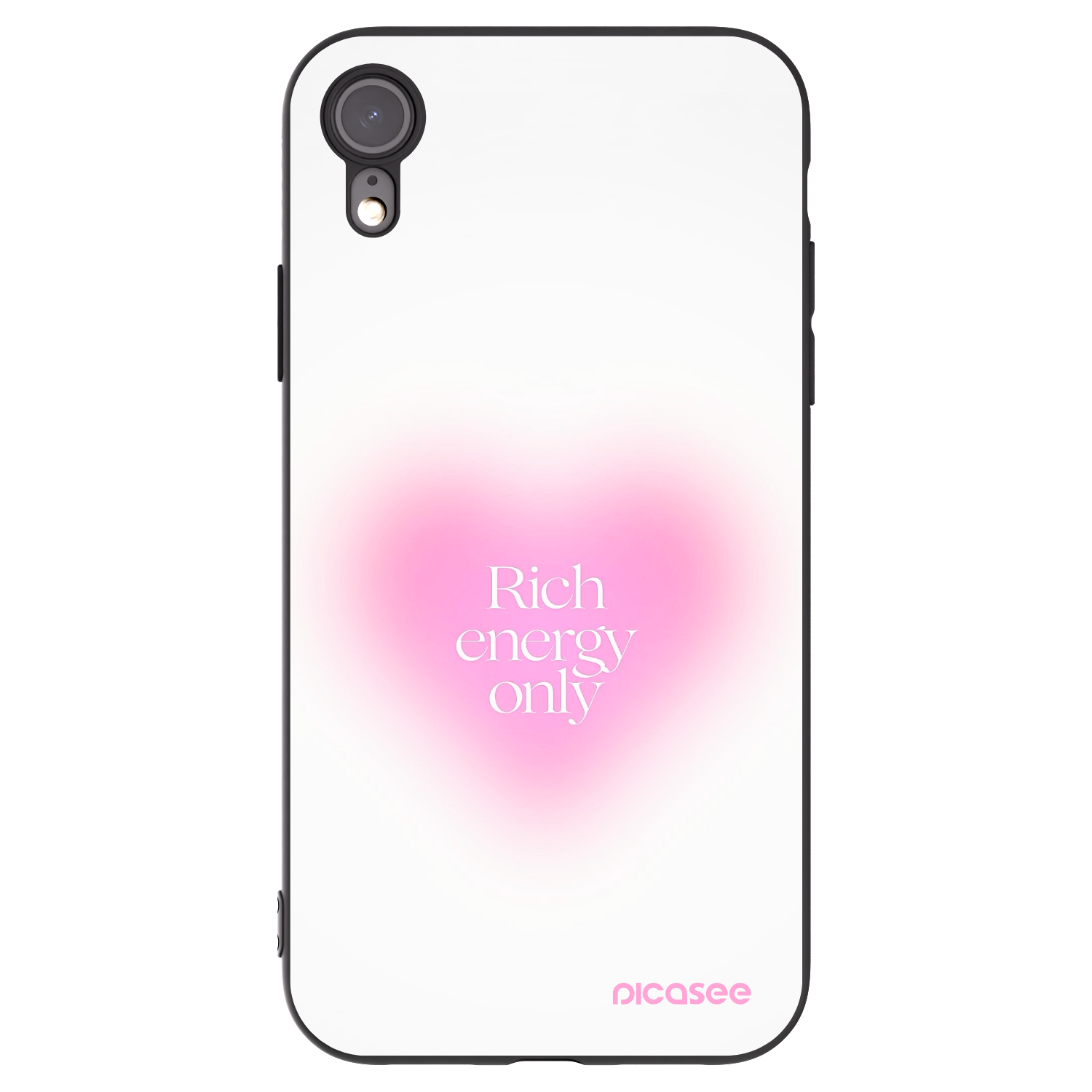 Picasee husă neagră din silicon pentru Apple iPhone XR - Rich Energy