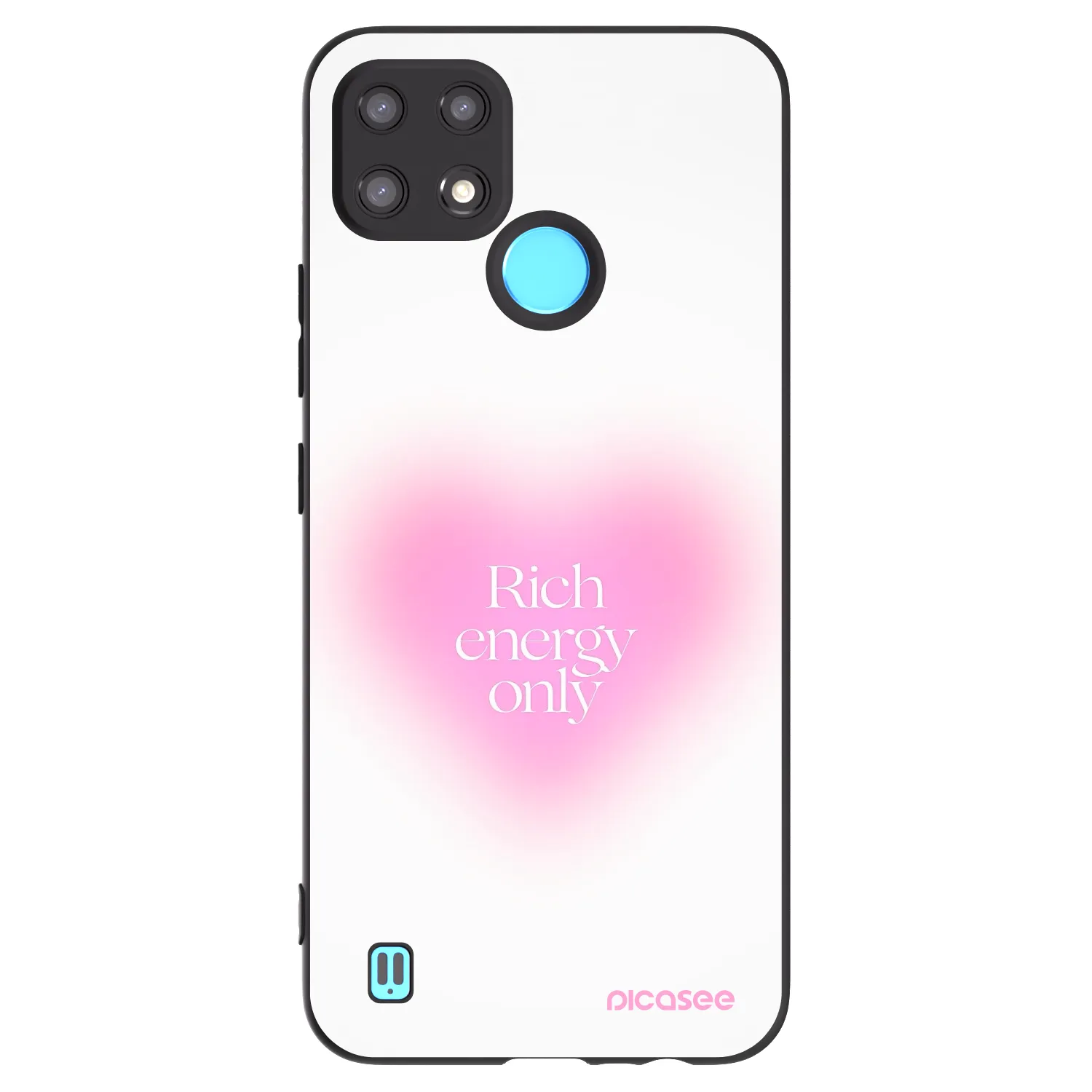 Picasee husă neagră din silicon pentru Realme C21 - Rich Energy