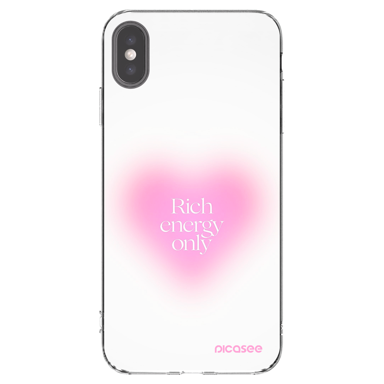 Picasee husă transparentă din silicon pentru Apple iPhone XS Max - Rich Energy