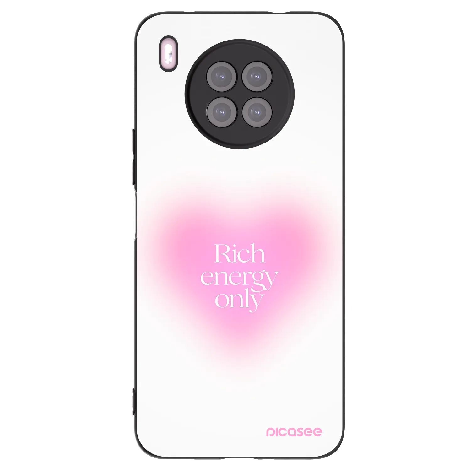 Picasee husă neagră din silicon pentru Huawei Nova 8i - Rich Energy