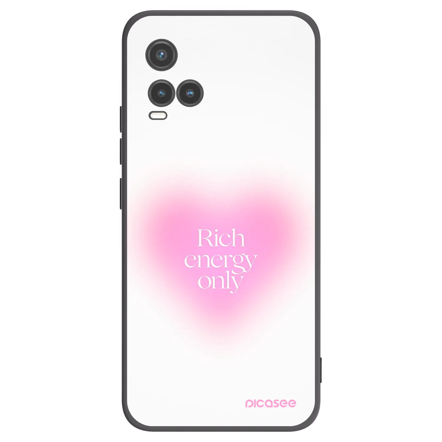 Picasee husă neagră din silicon pentru Vivo Y33s - Rich Energy