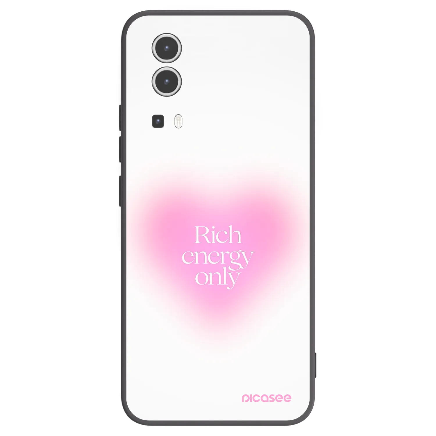 Picasee husă neagră din silicon pentru Vivo Y72 5G - Rich Energy