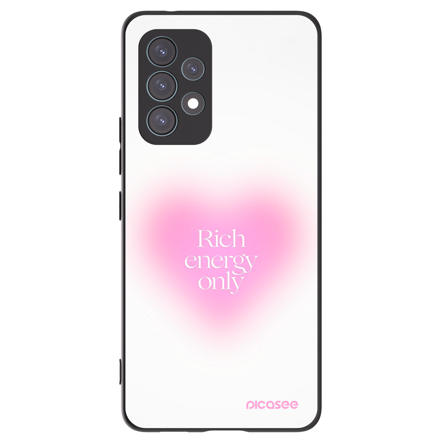 Picasee husă neagră din silicon pentru Samsung Galaxy A53 5G A536 - Rich Energy