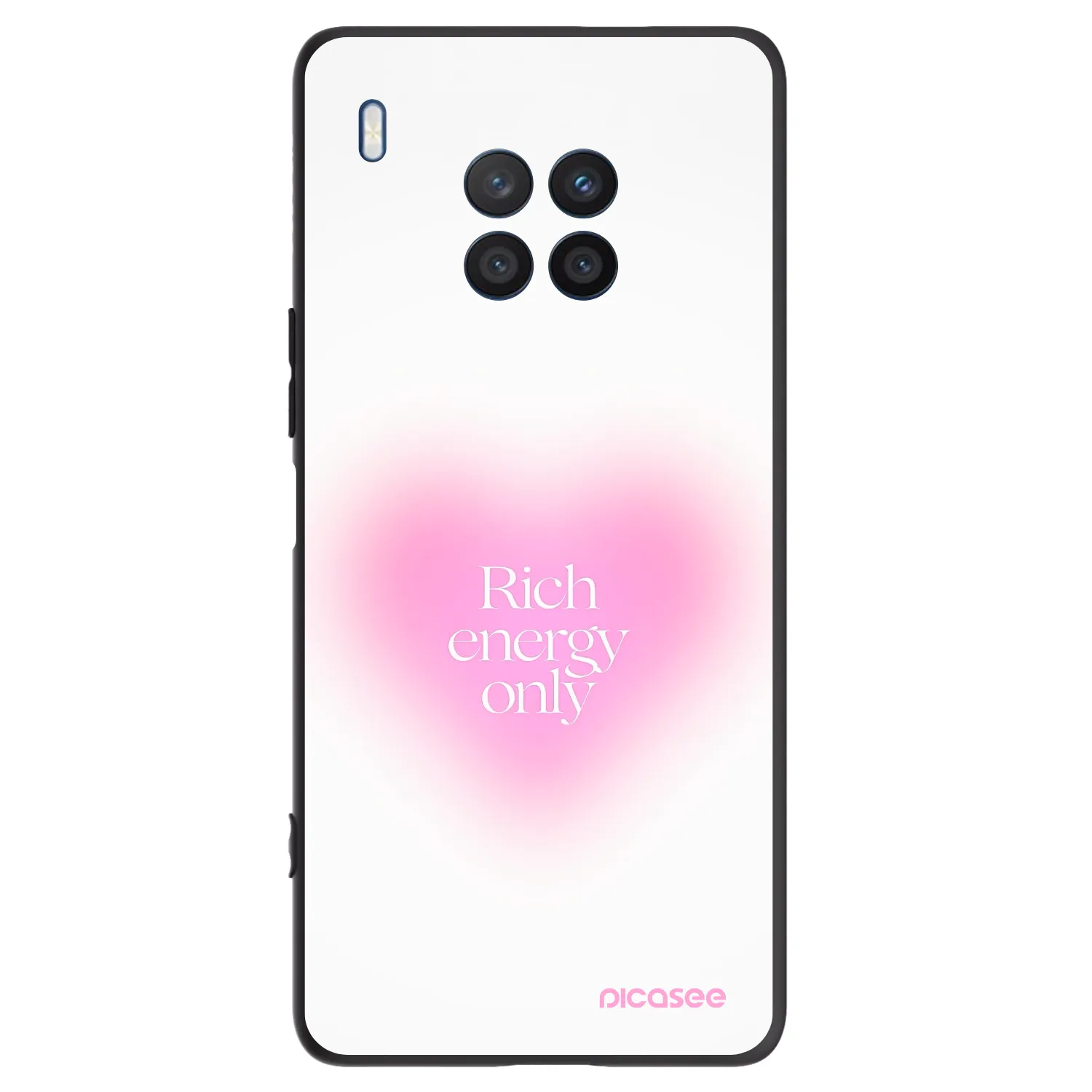 Picasee husă neagră din silicon pentru Honor 50 Lite - Rich Energy