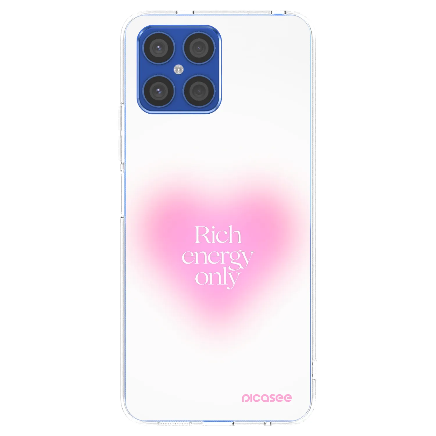Picasee husă transparentă din silicon pentru Honor X8 4G - Rich Energy