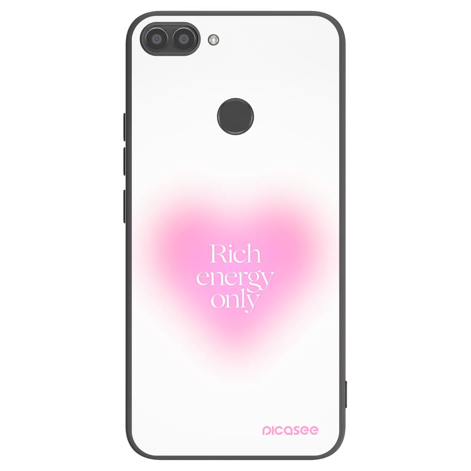 Picasee husă neagră din silicon pentru Huawei P Smart - Rich Energy