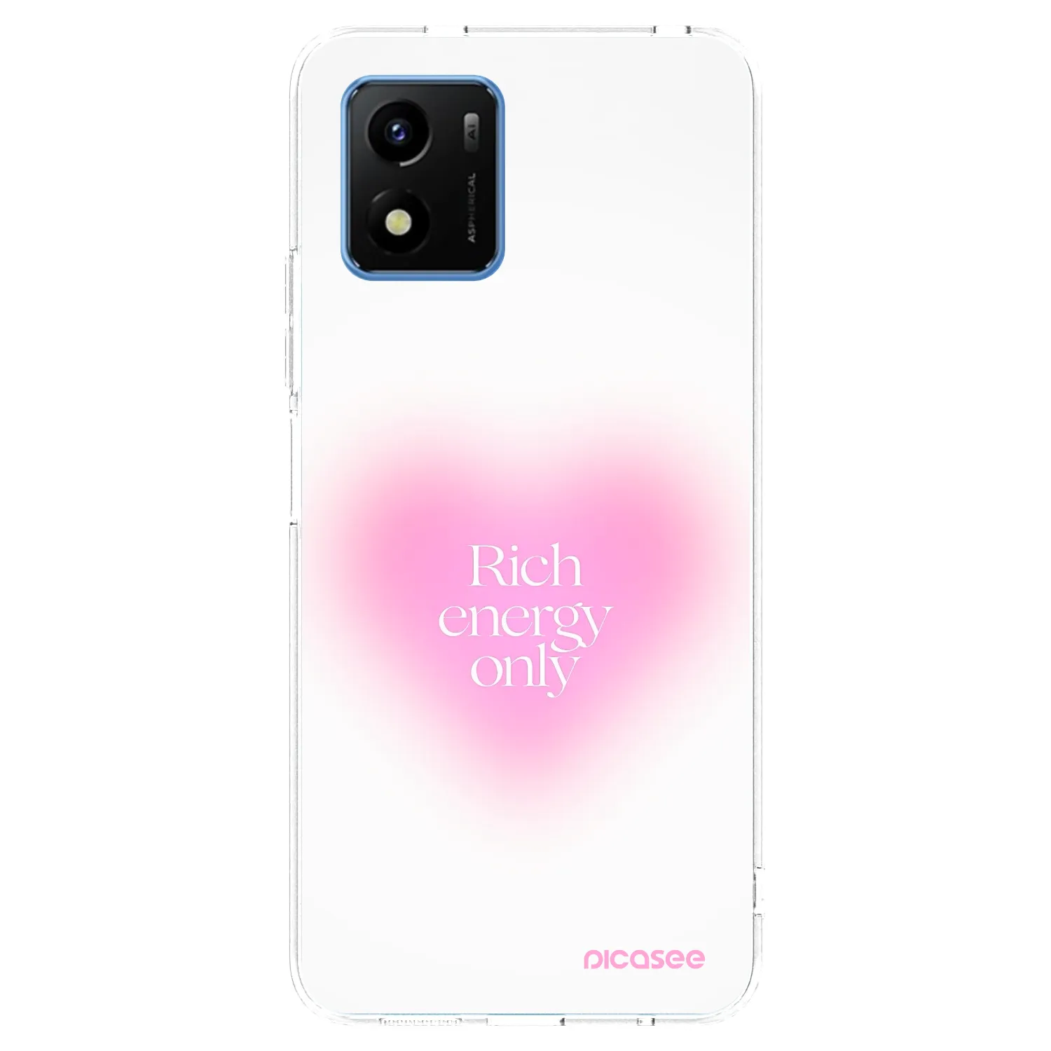 Picasee husă transparentă din silicon pentru Vivo Y01 - Rich Energy