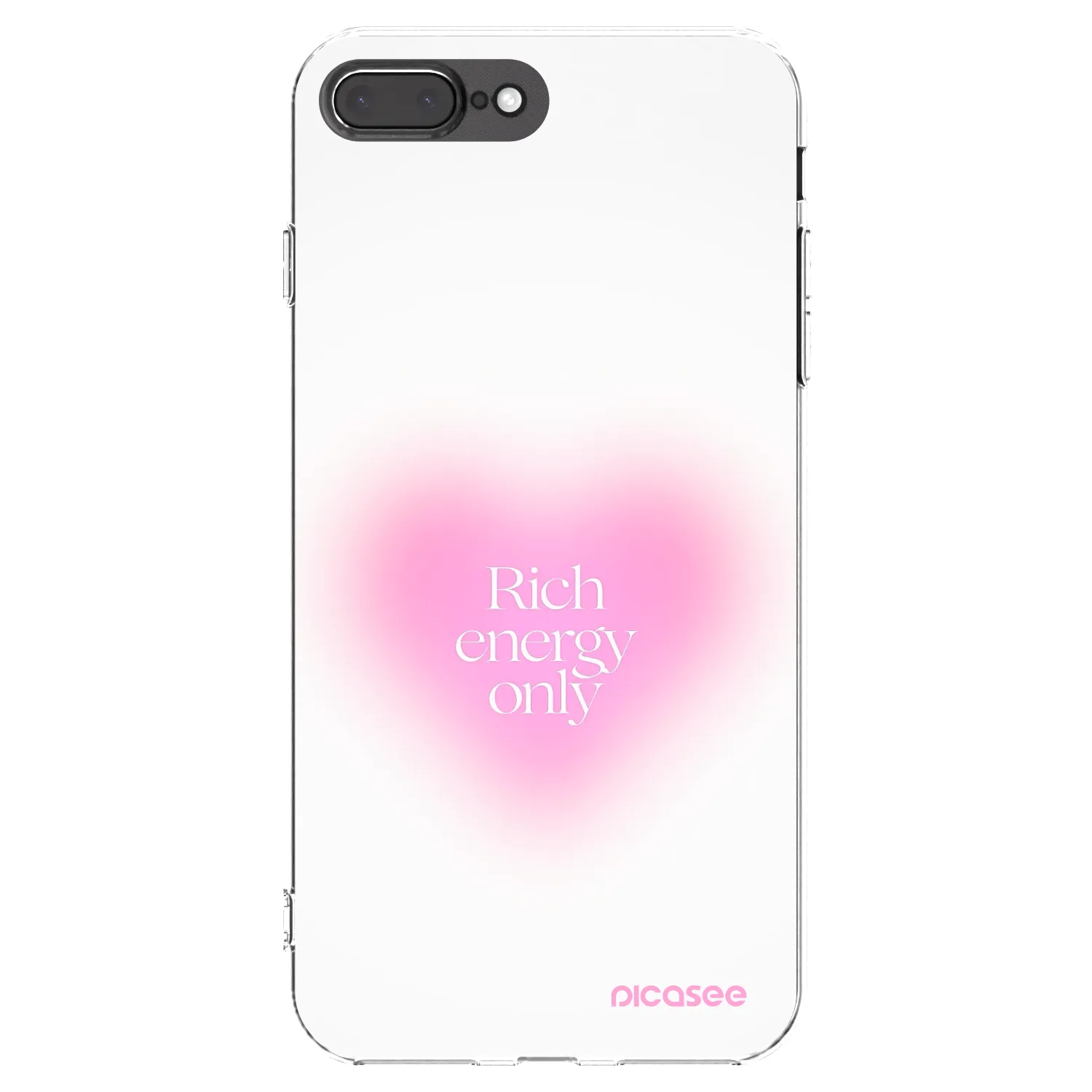 Picasee husă transparentă din silicon pentru Apple iPhone 8 Plus - Rich Energy