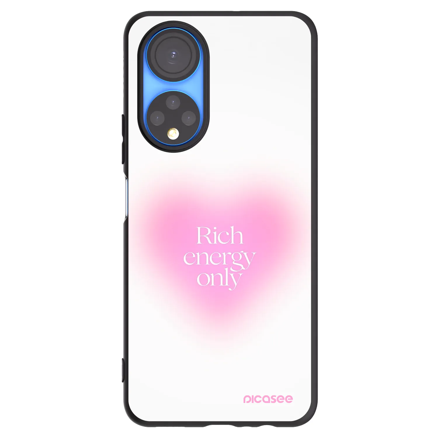 Picasee husă neagră din silicon pentru Honor X7 - Rich Energy