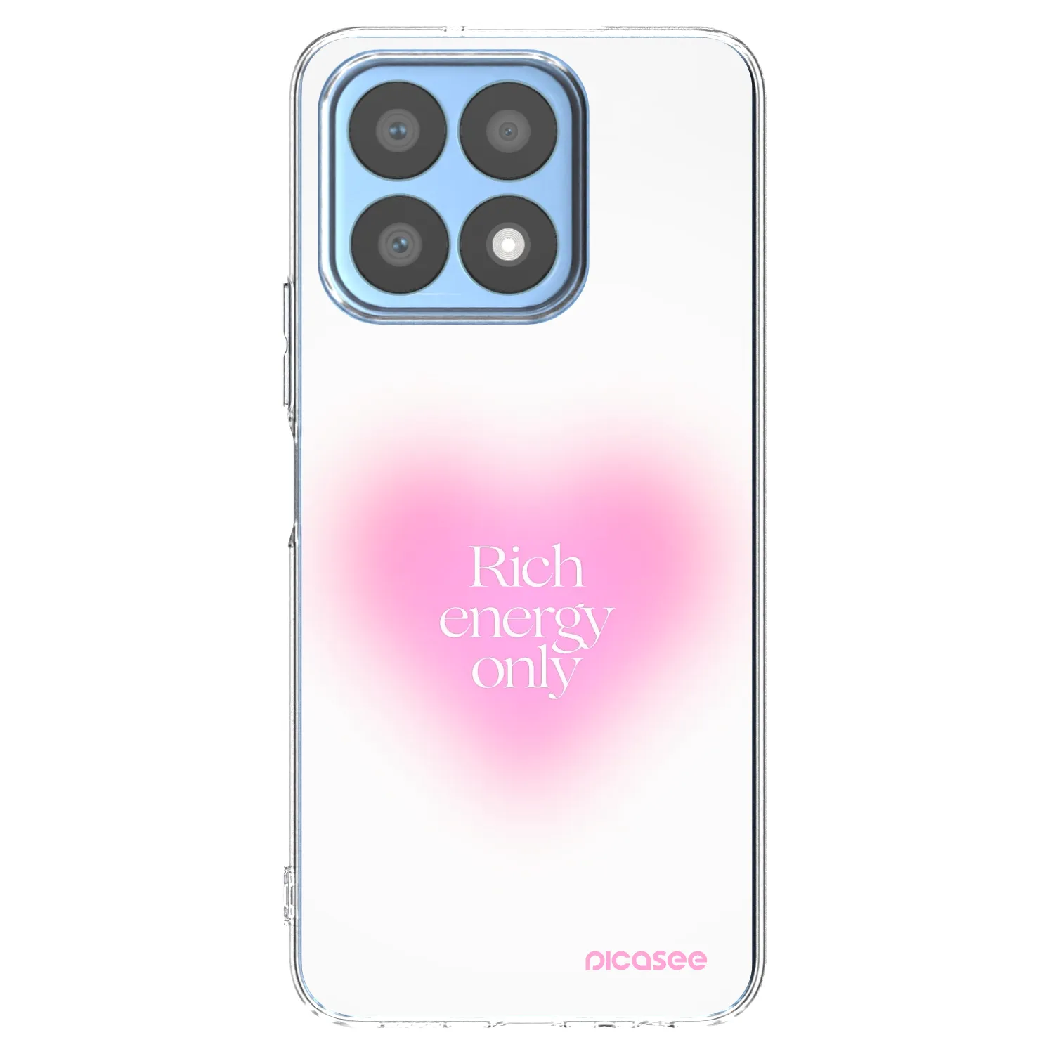 Picasee husă transparentă din silicon pentru Honor X8a - Rich Energy
