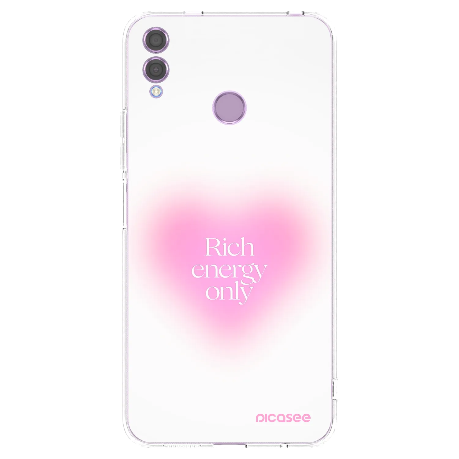 Picasee husă transparentă din silicon pentru Honor 8X - Rich Energy