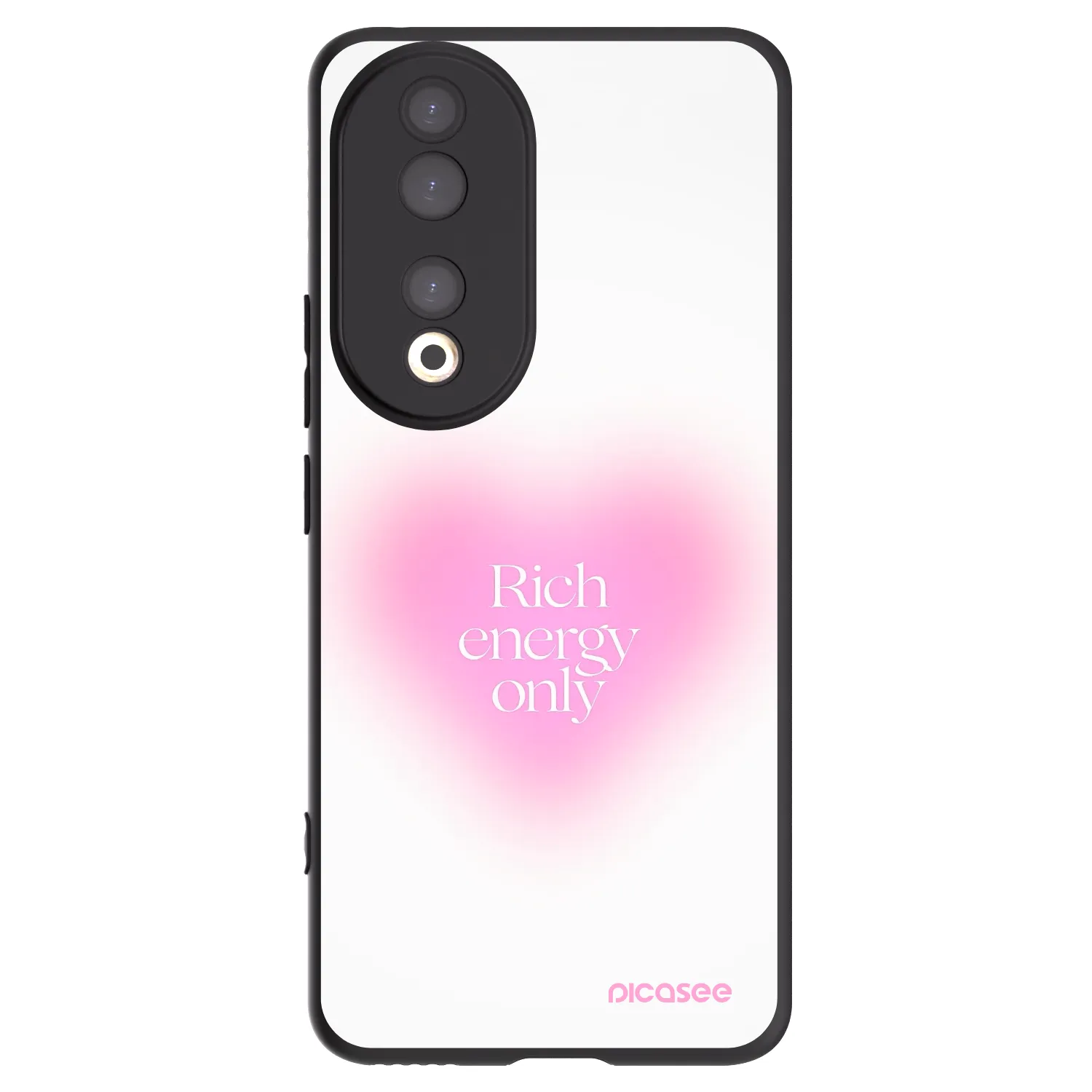 Picasee husă neagră din silicon pentru Honor 90 5G - Rich Energy