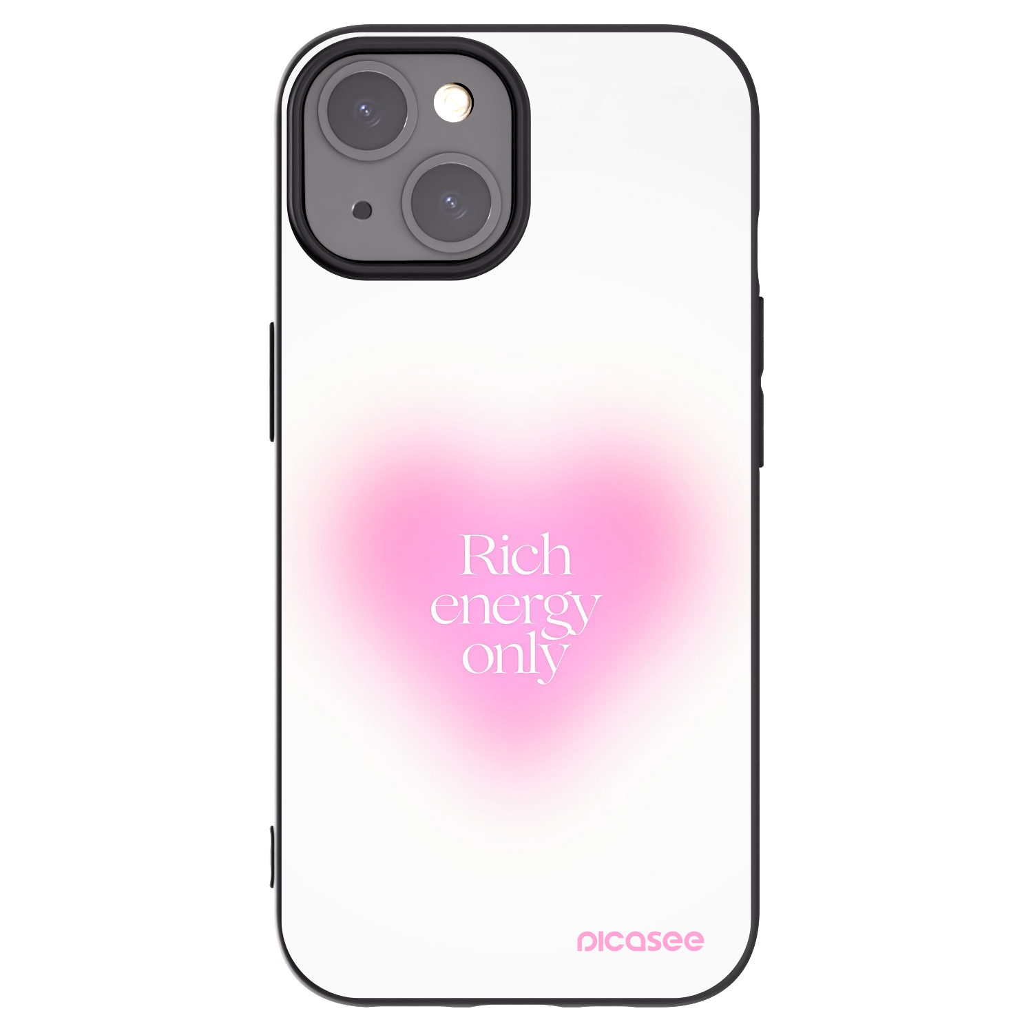 Picasee husă neagră din silicon pentru Apple iPhone 15 - Rich Energy