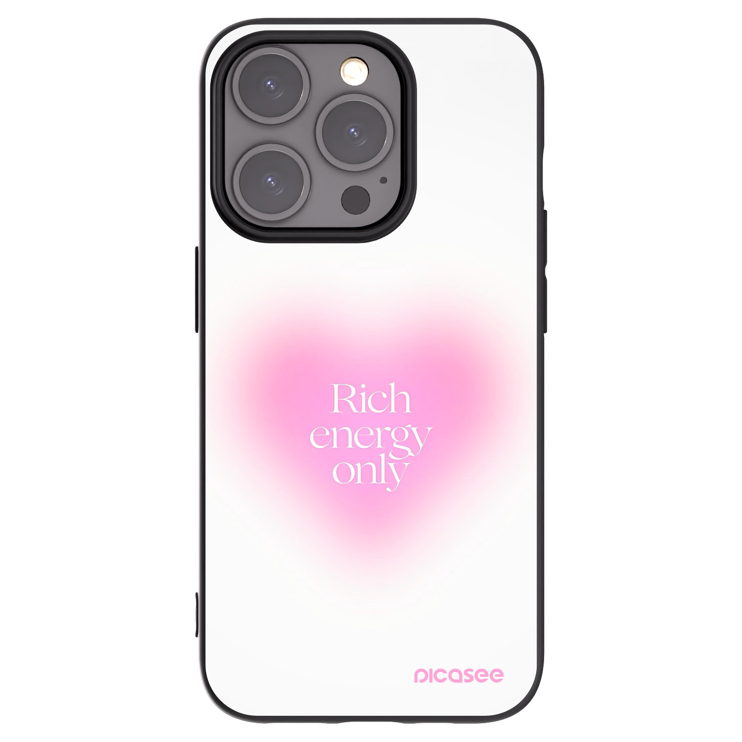 Picasee husă neagră din silicon pentru Apple iPhone 15 Pro - Rich Energy