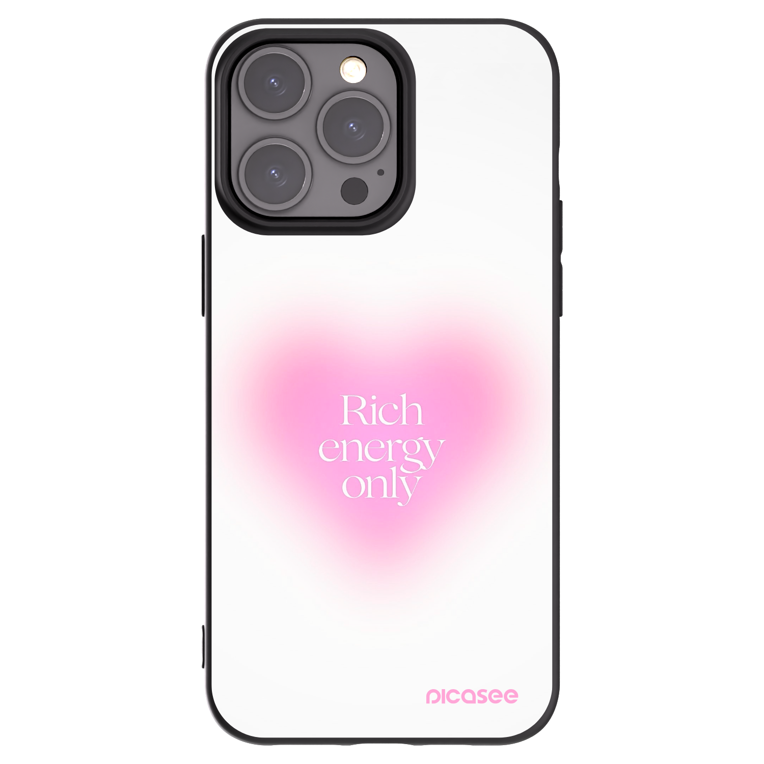 Picasee husă neagră din silicon pentru Apple iPhone 15 Pro Max - Rich Energy