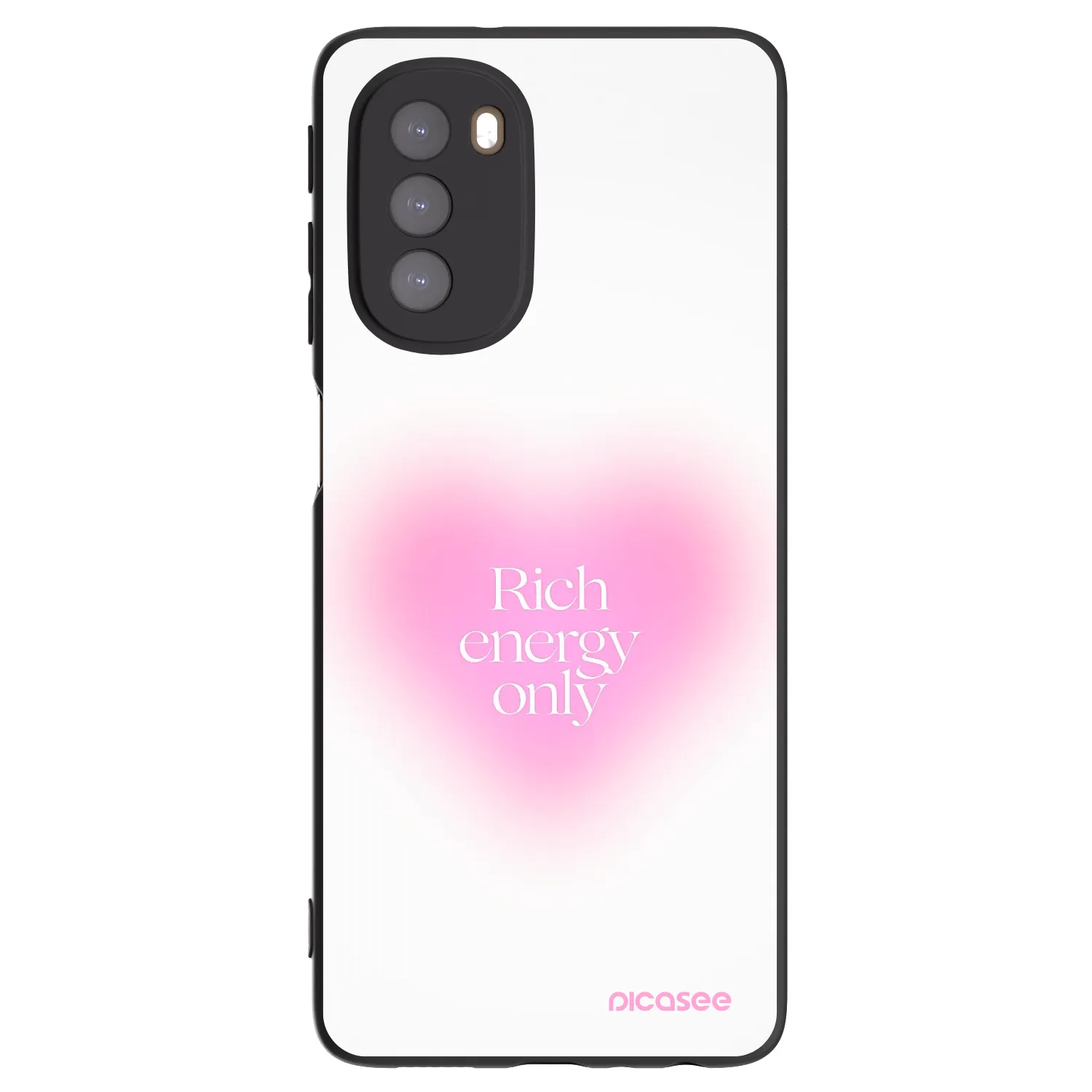 Picasee husă neagră din silicon pentru Motorola Moto G51 - Rich Energy