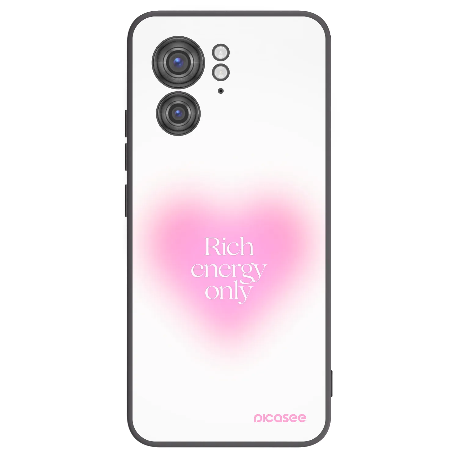 Picasee husă neagră din silicon pentru Motorola Edge 40 - Rich Energy