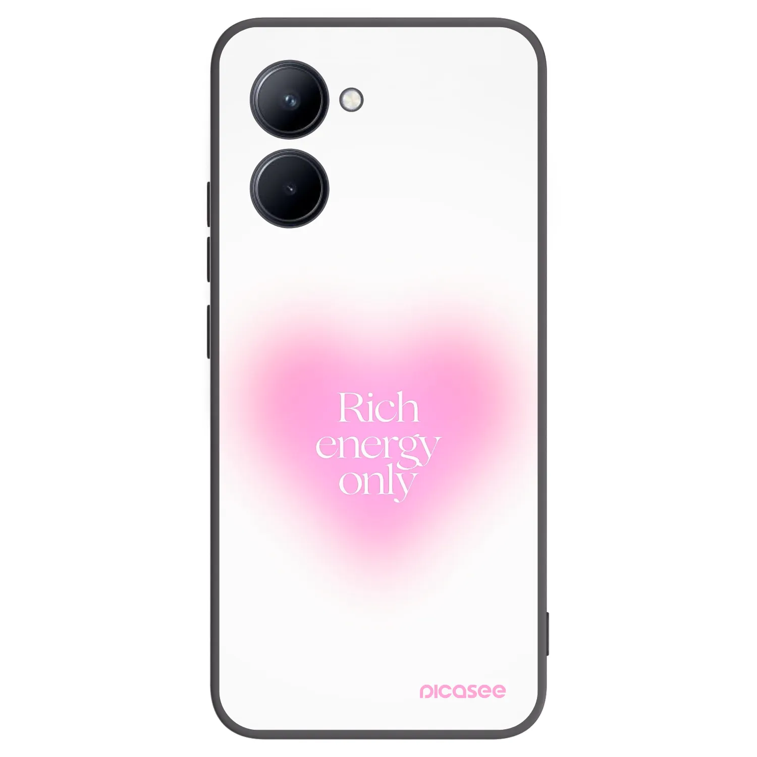 Picasee husă neagră din silicon pentru Realme C33 (2023) - Rich Energy