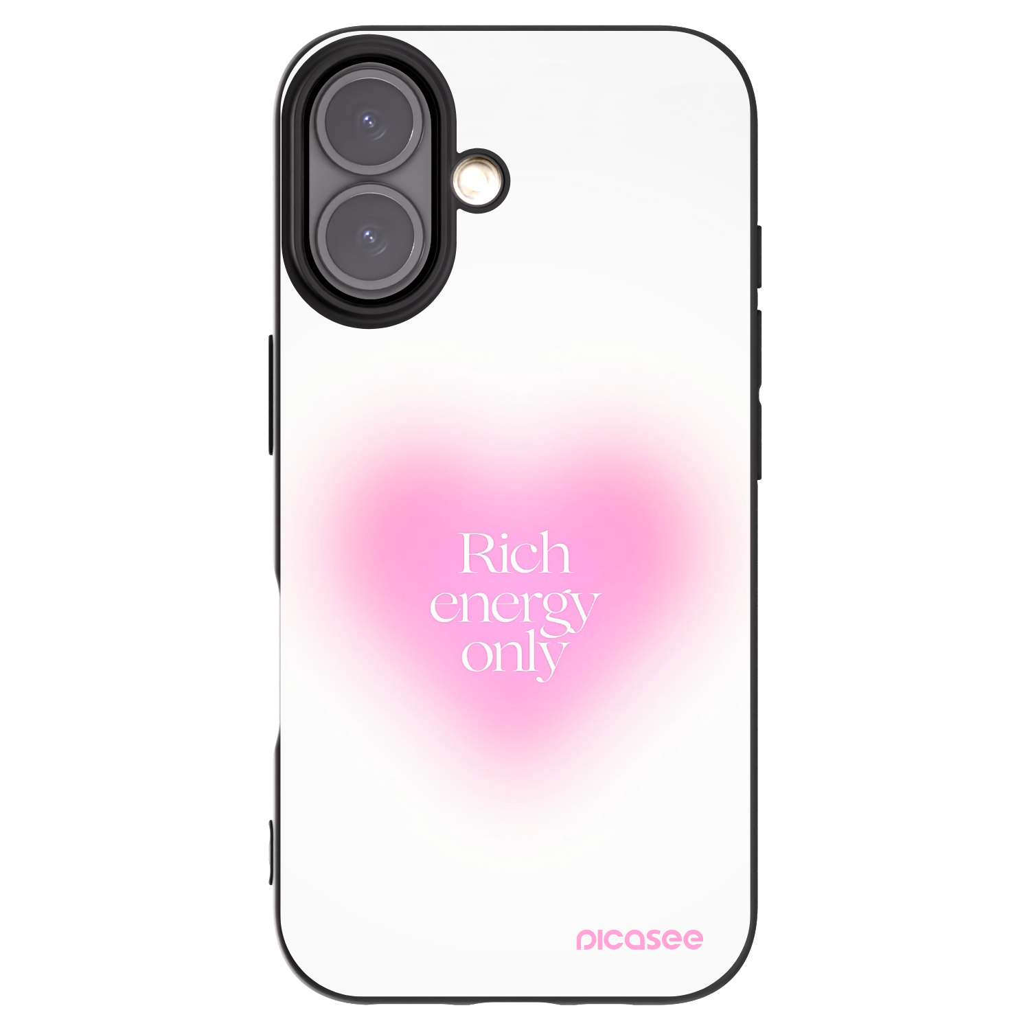 Picasee husă neagră din silicon pentru Apple iPhone 16 - Rich Energy
