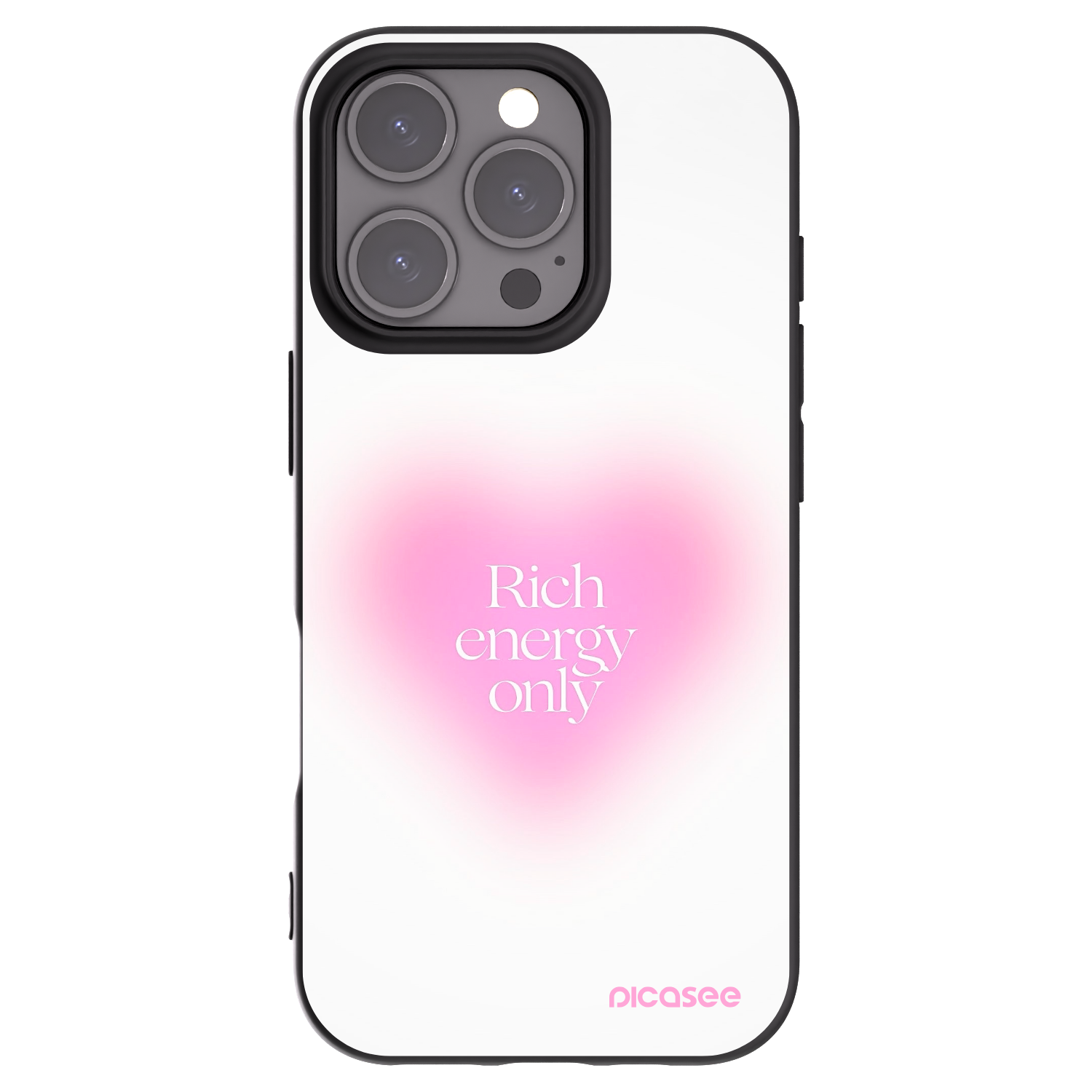 Picasee husă neagră din silicon pentru Apple iPhone 16 Pro - Rich Energy