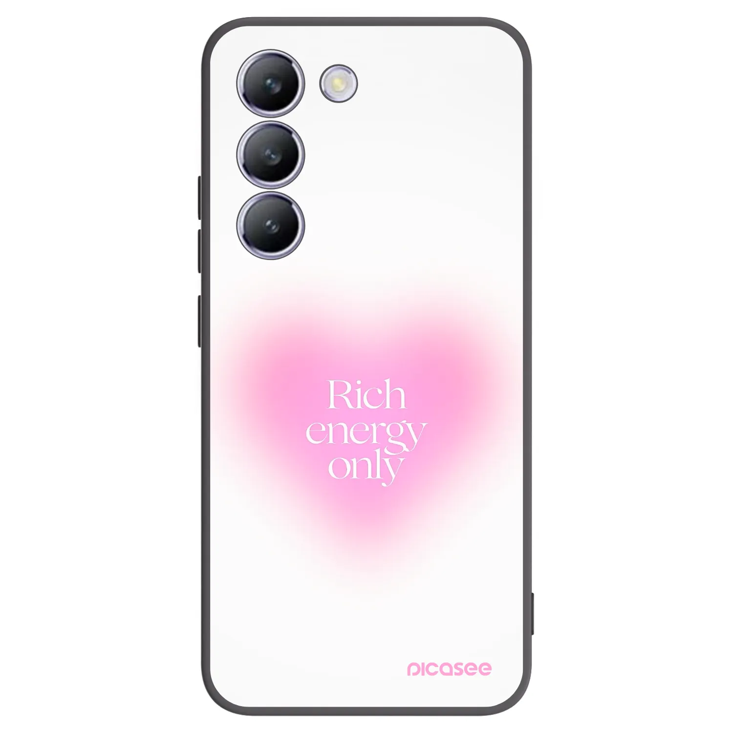 Picasee husă neagră din silicon pentru Vivo V40 SE 5G - Rich Energy