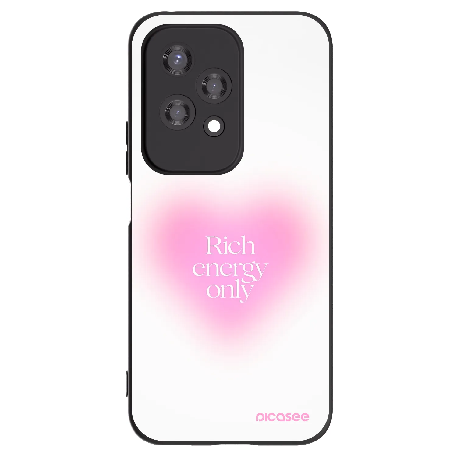 Picasee husă neagră din silicon pentru Honor 200 Lite - Rich Energy