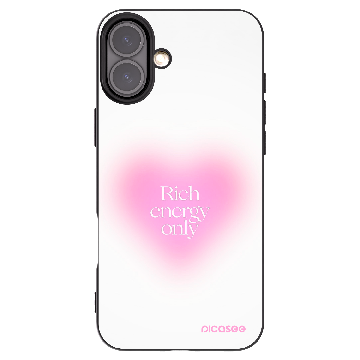 Picasee husă neagră din silicon pentru Apple iPhone 16 Plus - Rich Energy