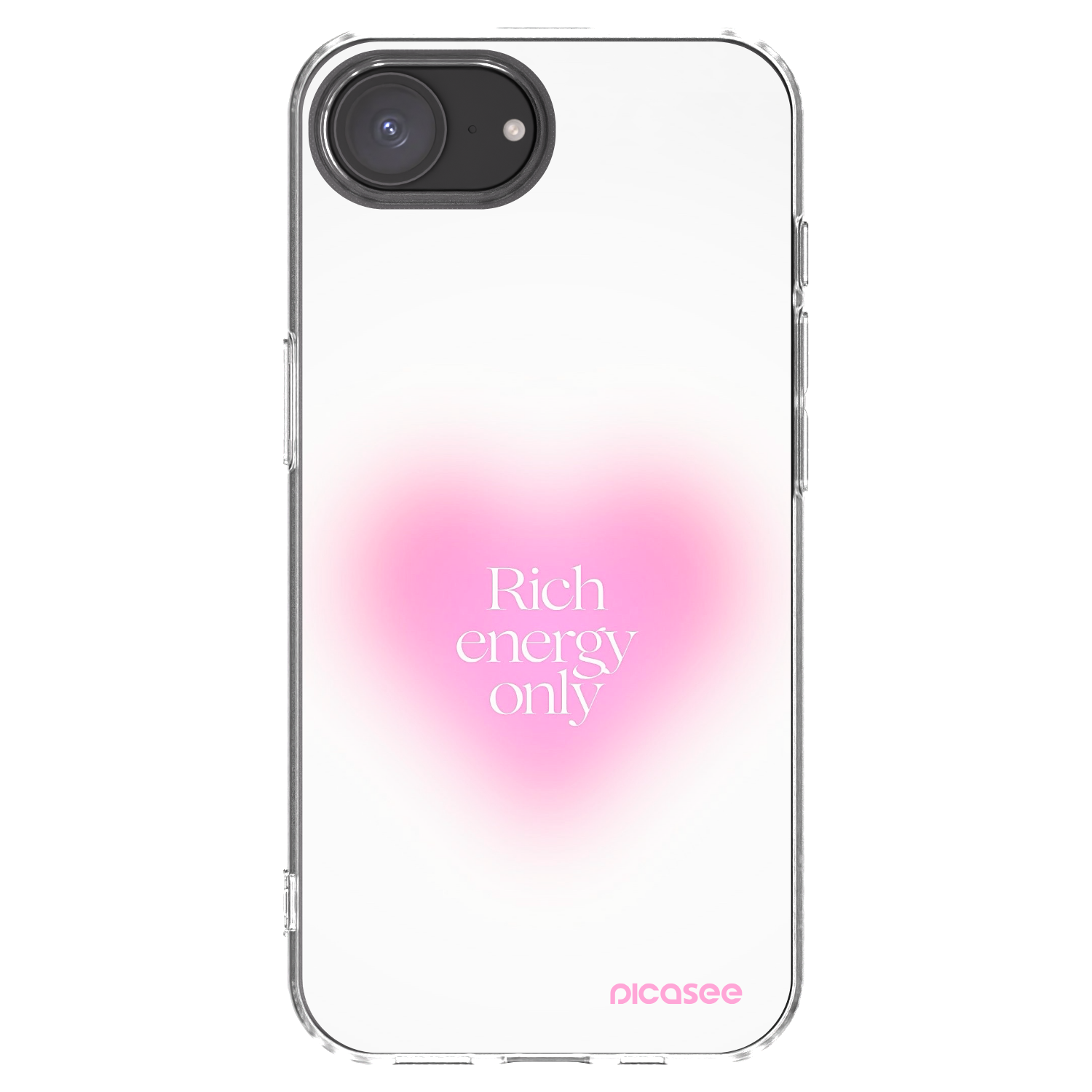 Picasee husă transparentă din silicon pentru Apple iPhone 16e - Rich Energy