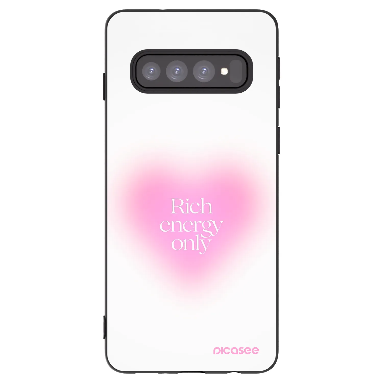 Picasee husă neagră din silicon pentru Samsung Galaxy S10 G973 - Rich Energy