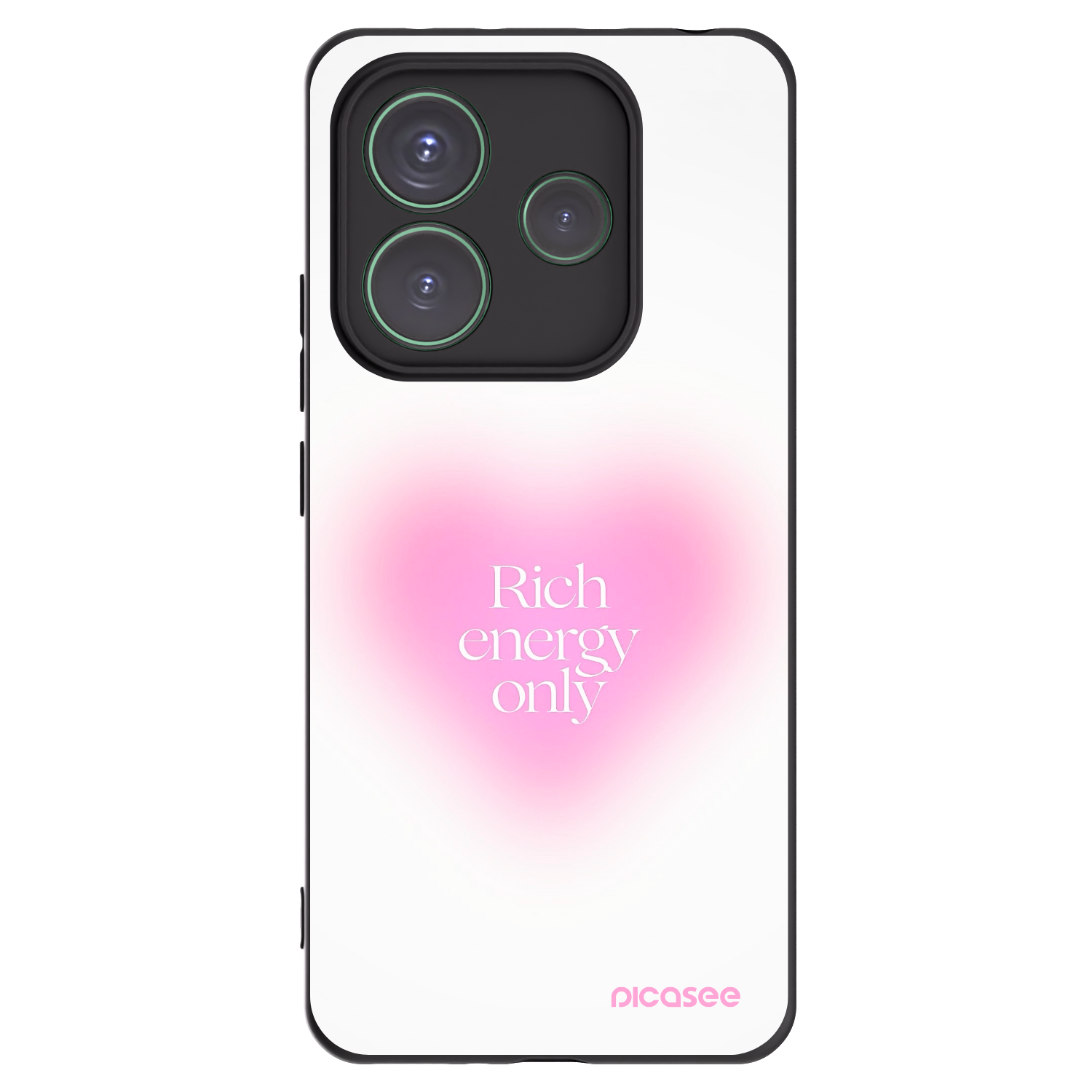 Picasee husă neagră din silicon pentru Xiaomi Redmi Note 14 5G - Rich Energy