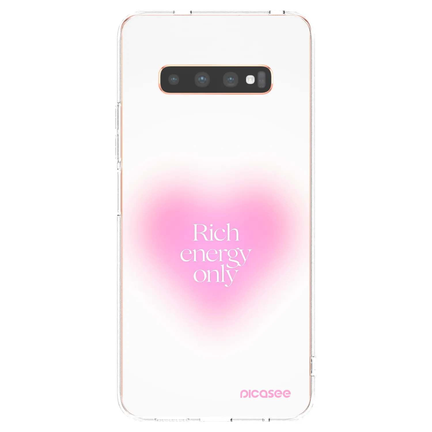 Picasee husă transparentă din silicon pentru Samsung Galaxy S10 Plus G975 - Rich Energy