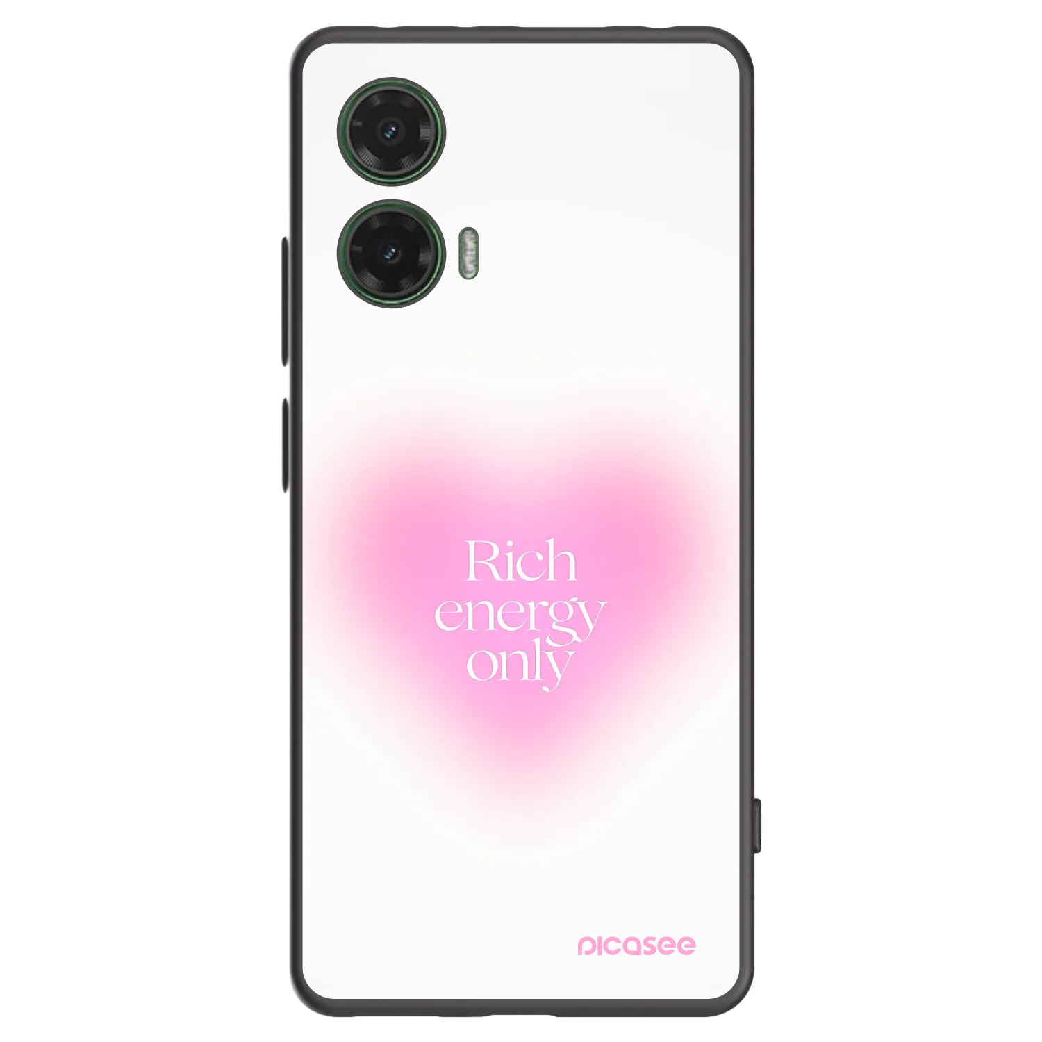 Picasee husă neagră din silicon pentru Motorola Moto G35 5G - Rich Energy