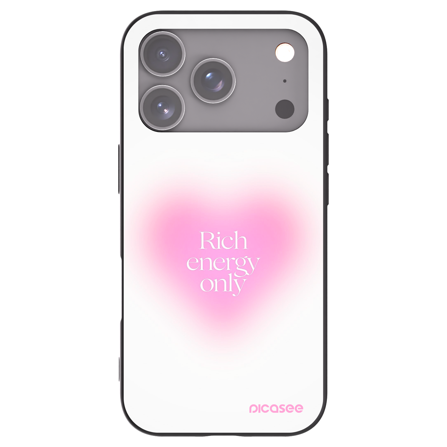 Picasee husă neagră din silicon pentru Apple iPhone 17 Pro - Rich Energy