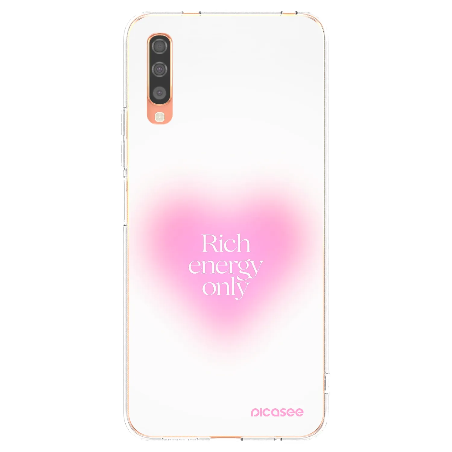 Picasee husă transparentă din silicon pentru Samsung Galaxy A70 A705F - Rich Energy