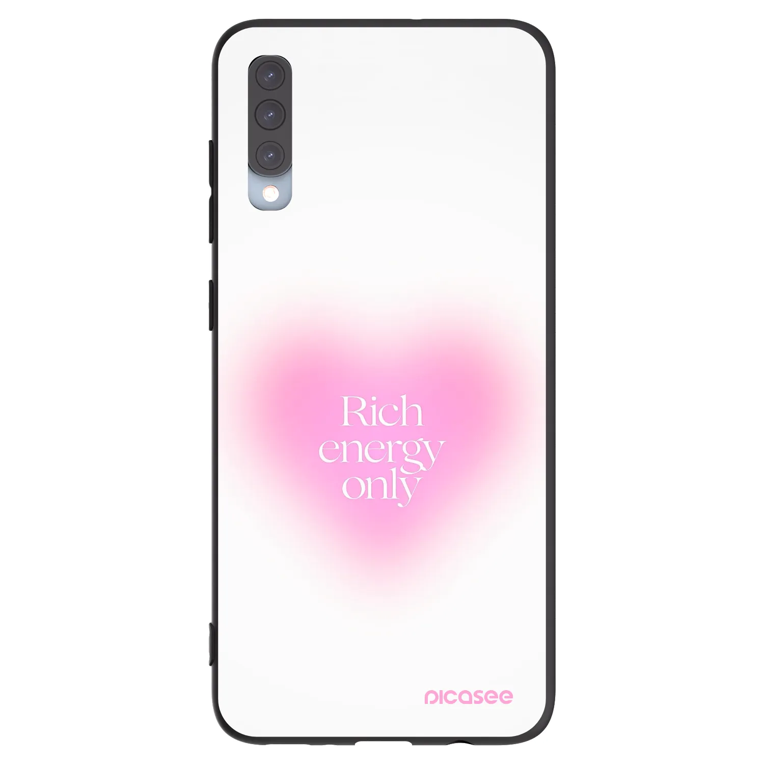 Picasee husă neagră din silicon pentru Samsung Galaxy A70 A705F - Rich Energy