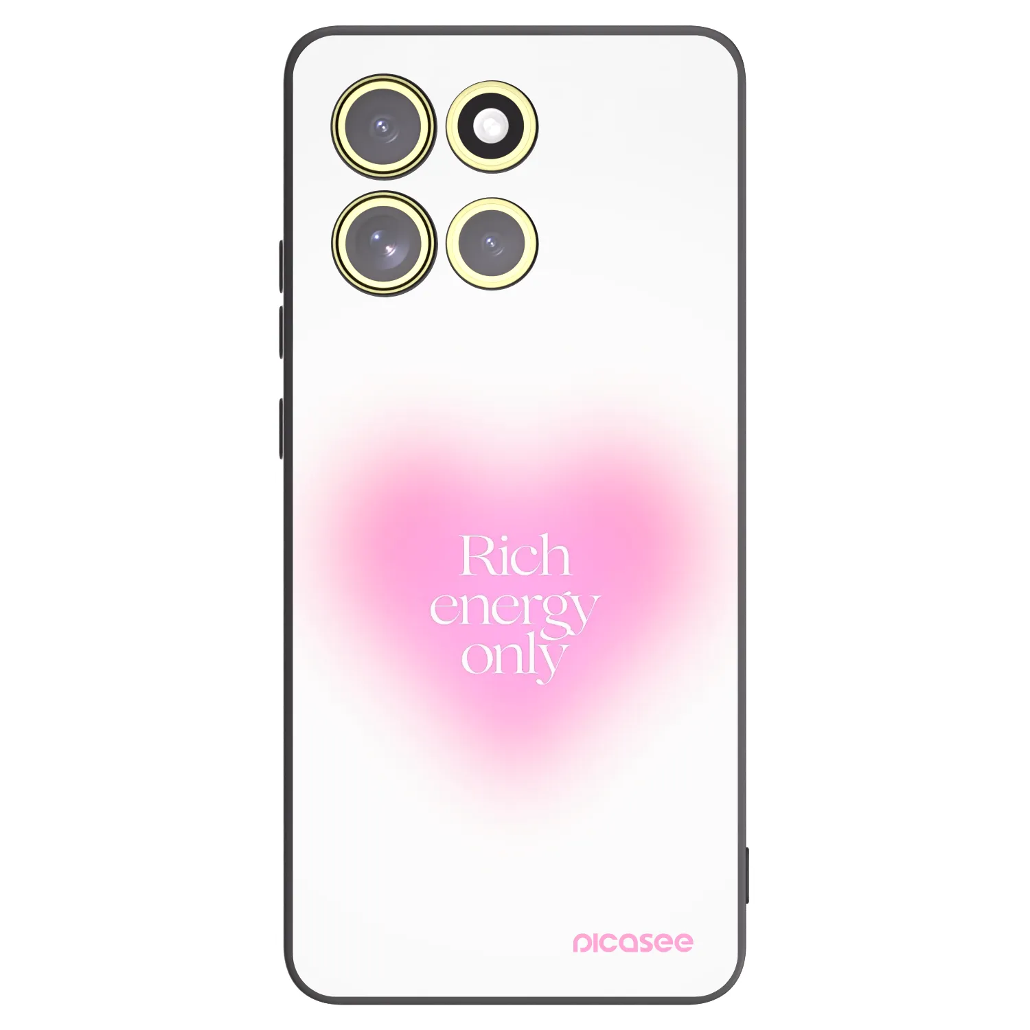 Picasee husă neagră din silicon pentru Motorola Moto G86 5G - Rich Energy