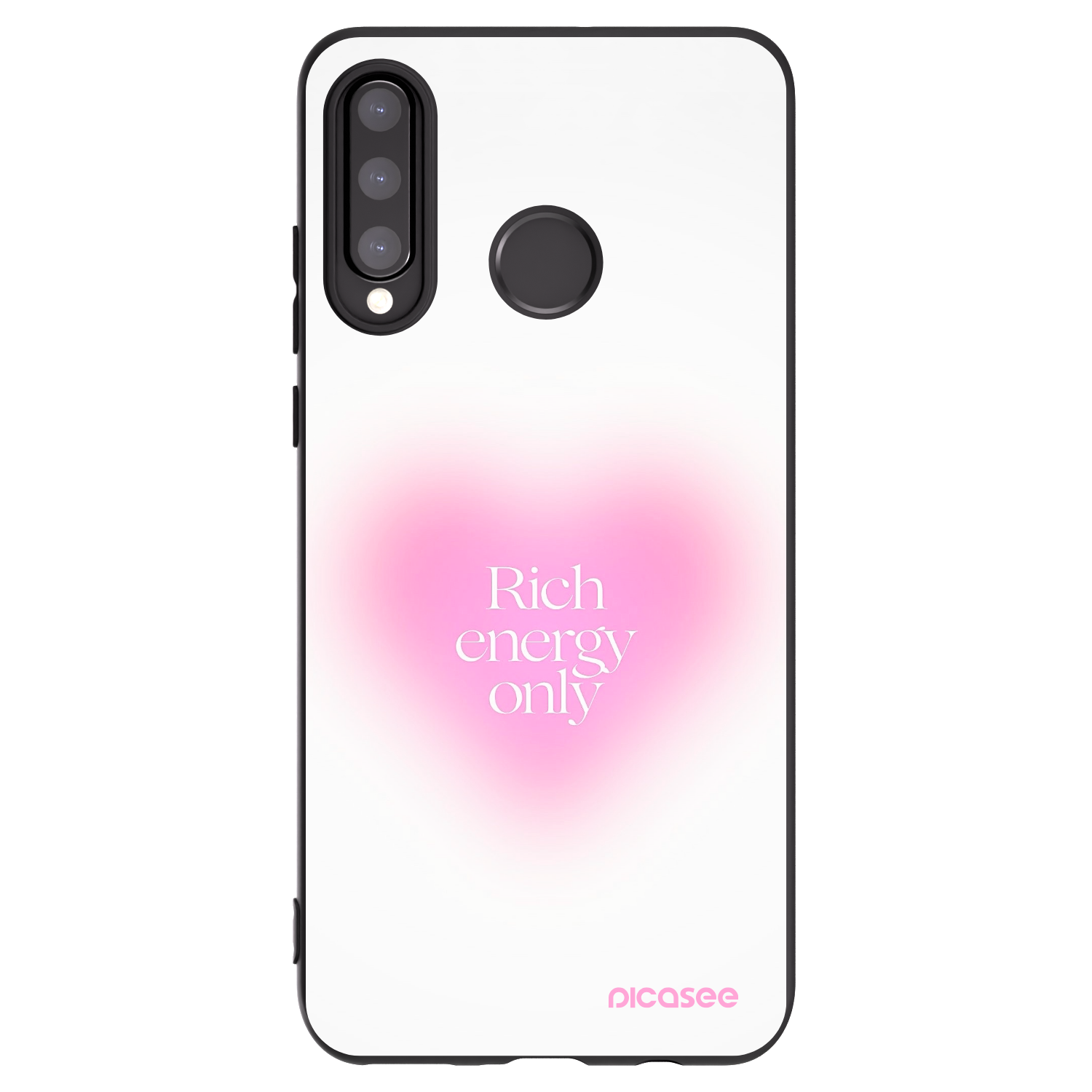 Picasee husă neagră din silicon pentru Huawei P30 Lite - Rich Energy