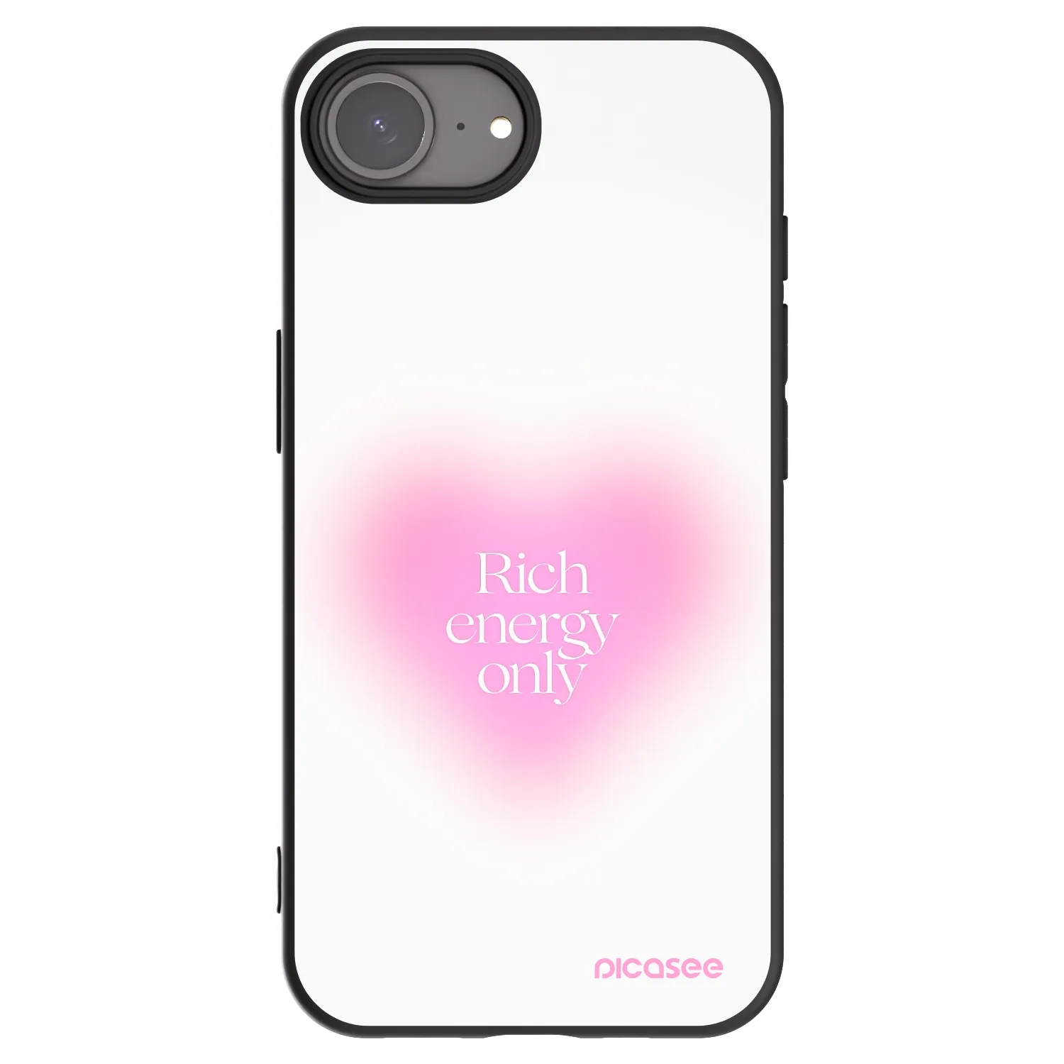 Picasee husă neagră din silicon pentru Apple iPhone 17e - Rich Energy
