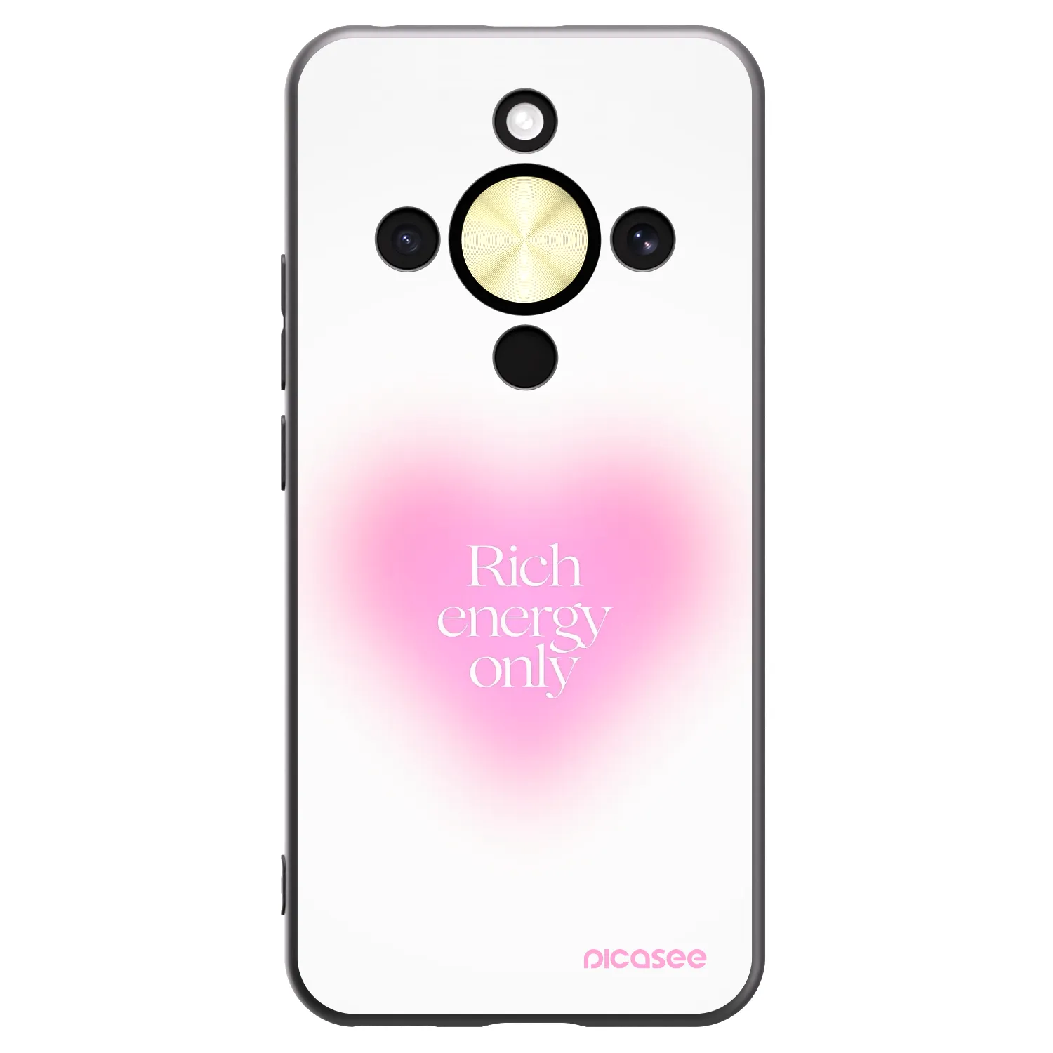 Picasee husă neagră din silicon pentru Honor Magic8 Lite 5G - Rich Energy
