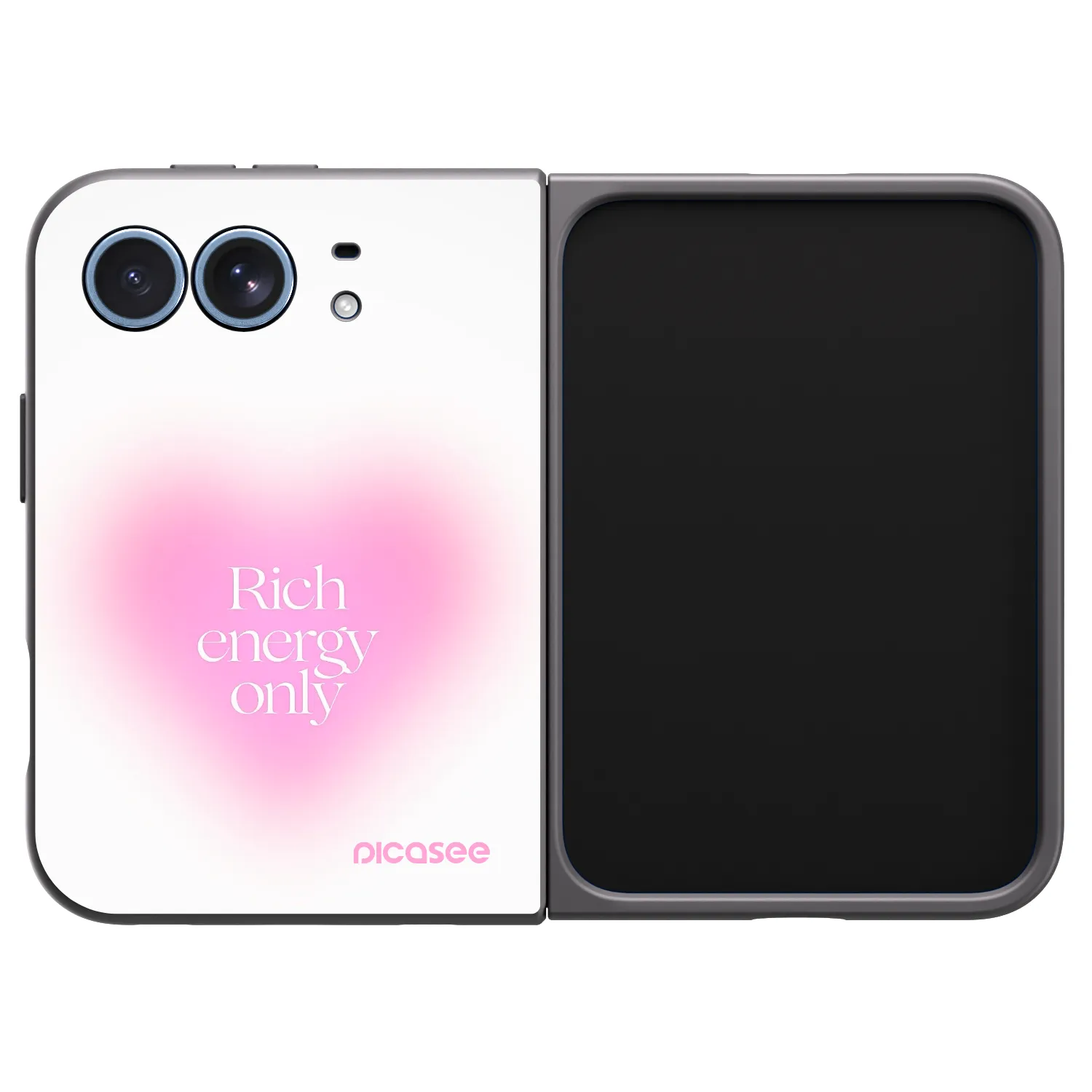 Picasee husă neagră din silicon pentru Apple iPhone Duo - Rich Energy