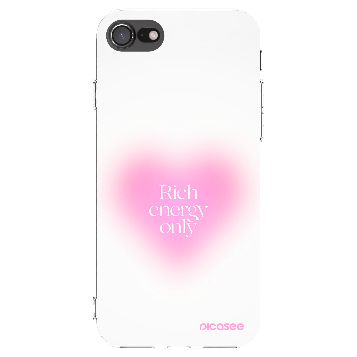 Picasee husă transparentă din silicon pentru Apple iPhone 8 - Rich Energy