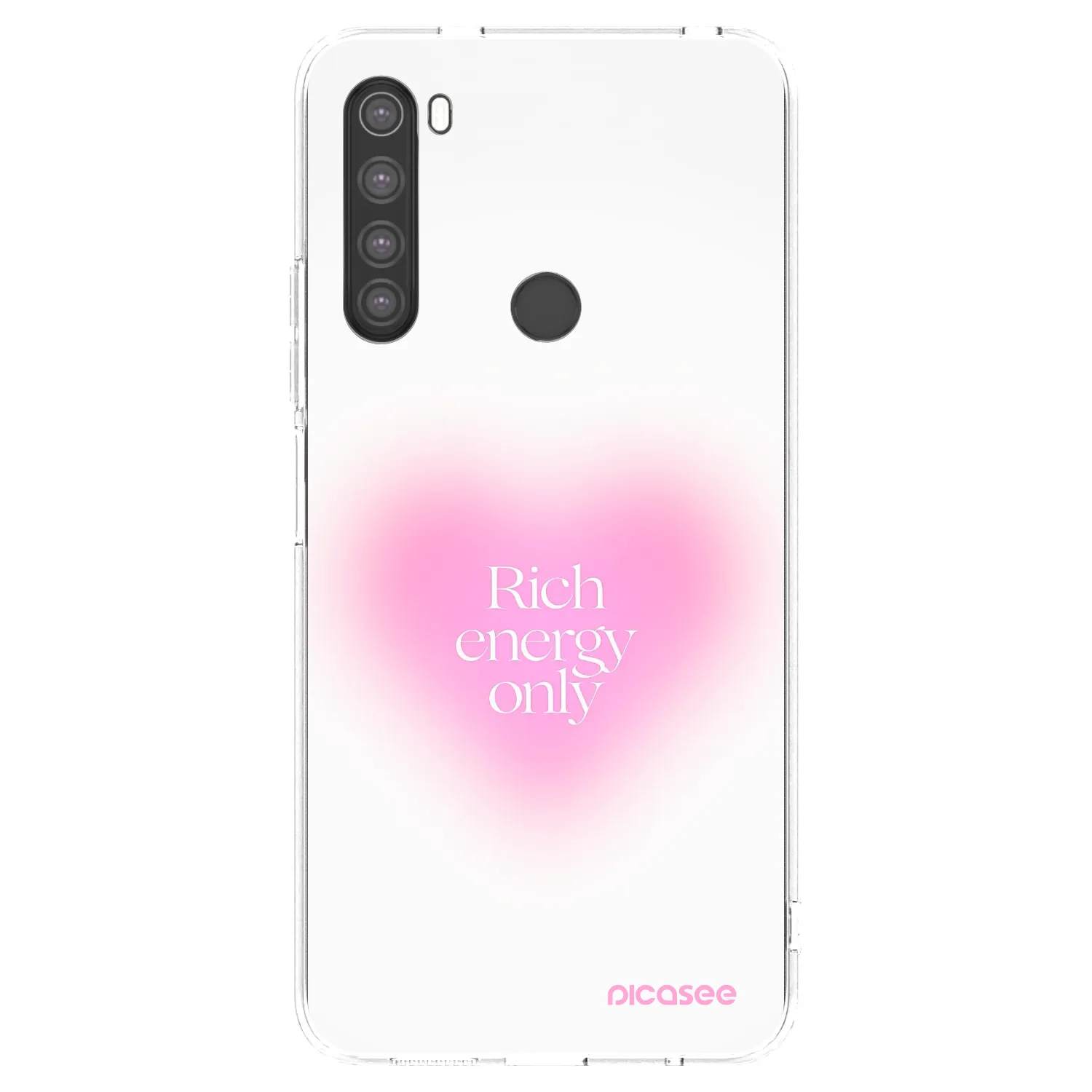 Picasee husă transparentă din silicon pentru Xiaomi Redmi Note 8 - Rich Energy
