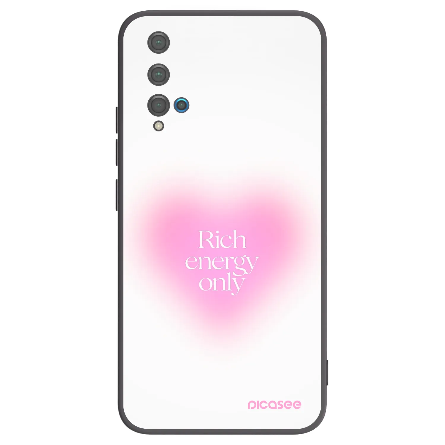 Picasee husă neagră din silicon pentru Huawei Nova 5T - Rich Energy