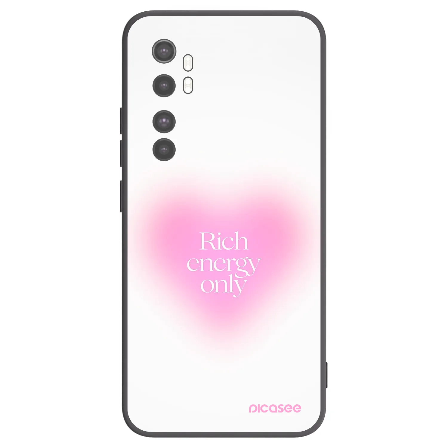 Picasee husă neagră din silicon pentru Xiaomi Mi Note 10 Lite - Rich Energy