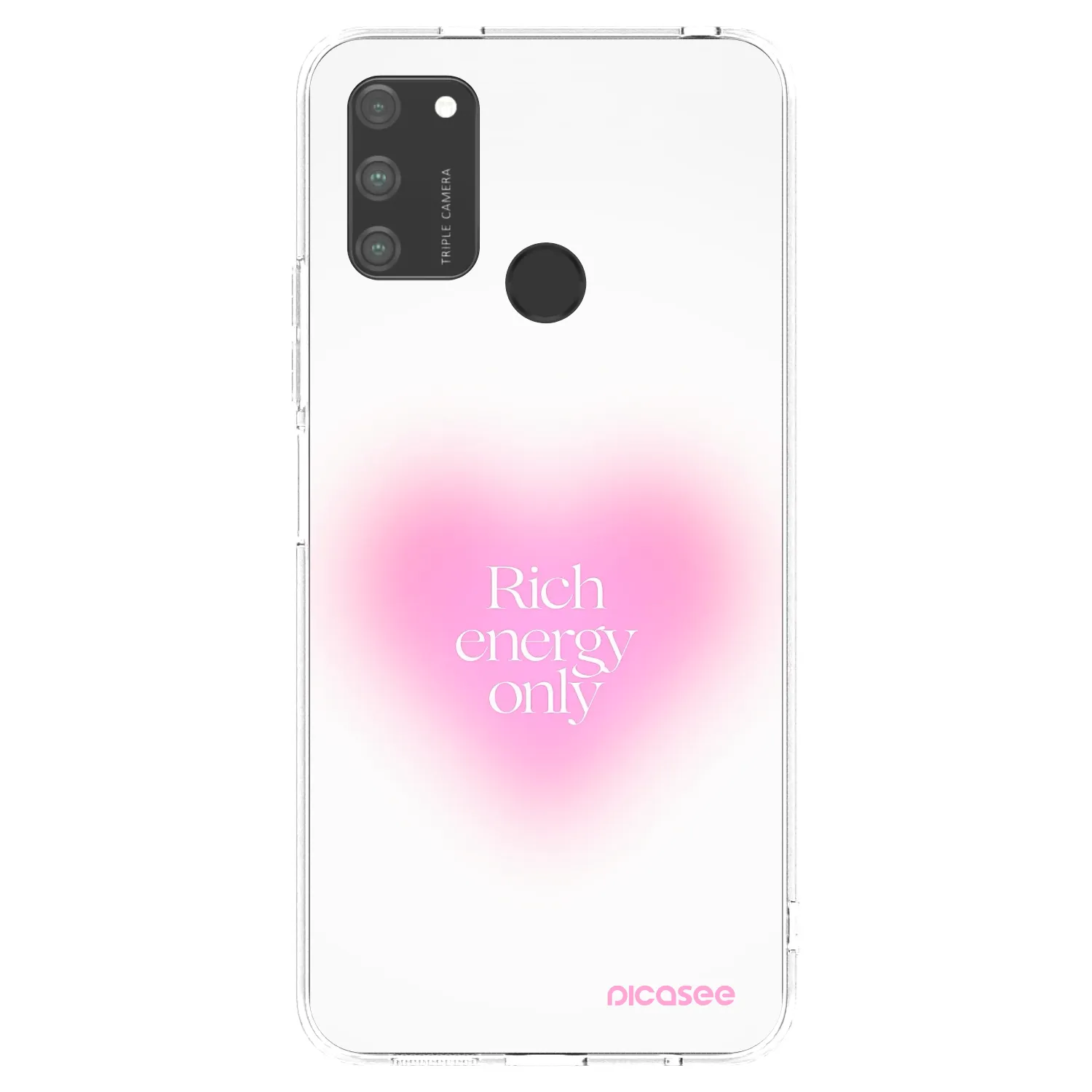 Picasee husă transparentă din silicon pentru Honor 9A - Rich Energy