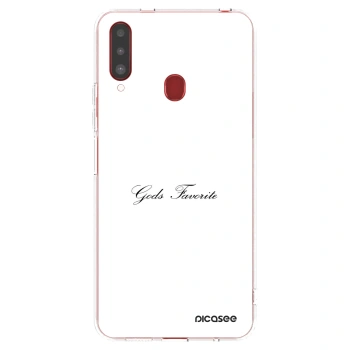 Picasee husă transparentă din silicon pentru Samsung Galaxy A20s - Gods Favorite