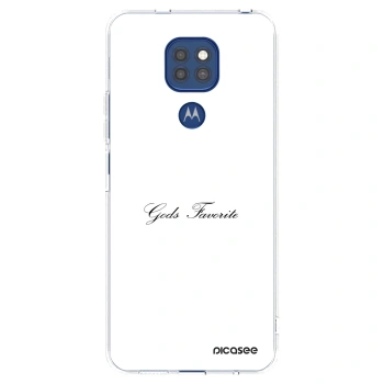 Picasee husă transparentă din silicon pentru Motorola Moto G9 Play - Gods Favorite