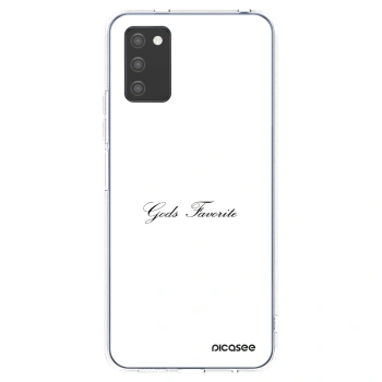 Picasee husă transparentă din silicon pentru Samsung Galaxy A02s A025G - Gods Favorite